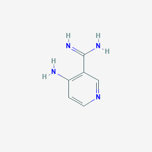 molecular formula C6H8N4 B8645036 3-Amidino-4-aminopyridine 