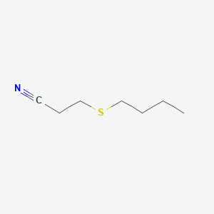 molecular formula C7H13NS B8645049 Propanenitrile, 3-(butylthio)- CAS No. 51771-37-0