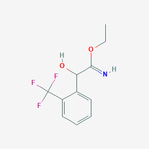 Ethyl 2-hydroxy-2-[2-(trifluoromethyl)phenyl]ethanimidate