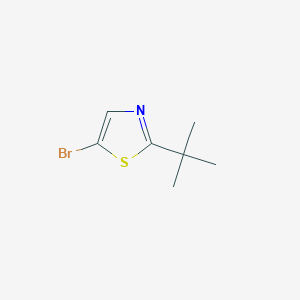 molecular formula C7H10BrNS B8645127 5-Bromo-2-tert-butyl-1,3-thiazole 