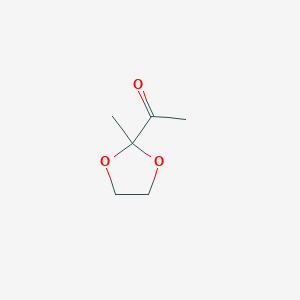 molecular formula C6H10O3 B8645134 2-methyl-2-acetyl-1,3-dioxolane CAS No. 57308-62-0