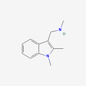 1,2-Dimethyl-3-(methylaminomethyl)-1H-indole