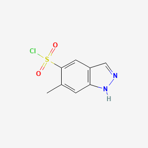 1H-Indazole-5-sulfonyl chloride, 6-methyl-