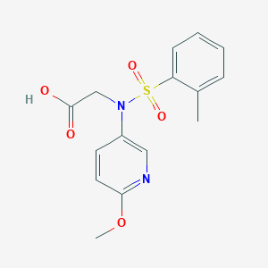 molecular formula C15H16N2O5S B8645162 N-(6-Methoxypyridin-3-yl)-N-(o-tolylsulfonyl)glycine 
