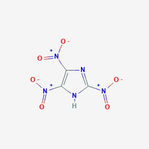 molecular formula C3HN5O6 B8645204 2,4,5-trinitro-1H-imidazole 