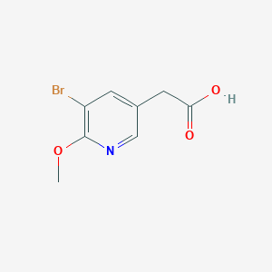 (5-Bromo-6-methoxy-pyridin-3-yl)-acetic acid