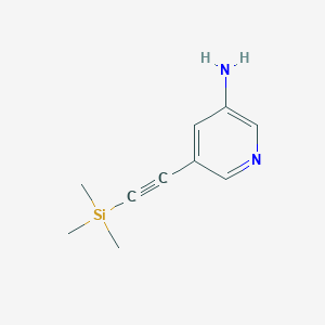 5-(2-(Trimethylsilyl)ethynyl)pyridin-3-amine