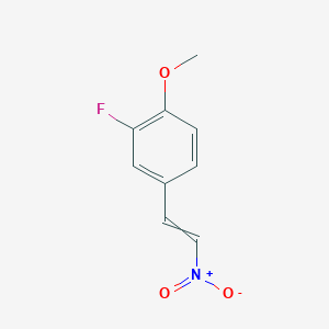 molecular formula C9H8FNO3 B8645241 2-Fluoro-1-methoxy-4-(2-nitro-vinyl)benzene CAS No. 118958-80-8