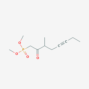 molecular formula C11H19O4P B8645428 Dimethyl 3-methyl-2-oxo-5-octynylphosphonate CAS No. 88277-25-2