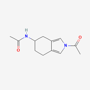 molecular formula C12H16N2O2 B8645452 N-(2-acetyl-4,5,6,7-tetrahydro-2H-isoindol-5-yl)acetamide 