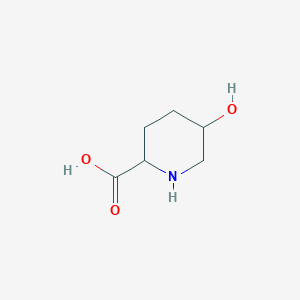 molecular formula C6H11NO3 B086455 5-Hydroxypiperidine-2-carboxylic acid CAS No. 13096-31-6