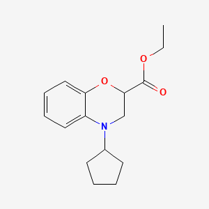 (+/-)-Ethyl 4-cyclopentyl-3,4-dihydro-2H-benzo[b][1,4]oxazine-2-carboxylate