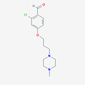 2-Chloro-4-[3-(4-methylpiperazin-1-yl)propoxy]benzaldehyde