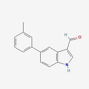 5-(3-methylphenyl)-1H-indole-3-carbaldehyde