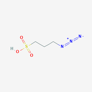 molecular formula C3H7N3O3S B8645557 4-azidobutane-1-sulfonic acid CAS No. 773785-62-9