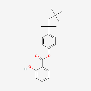 molecular formula C21H26O3 B8645569 Benzoic acid, 2-hydroxy-, 4-(1,1,3,3-tetramethylbutyl)phenyl ester CAS No. 2553-08-4