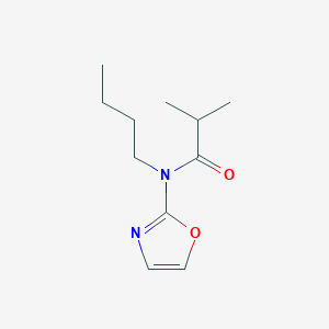 molecular formula C11H18N2O2 B8645571 N-Butyl-2-methyl-N-(1,3-oxazol-2-yl)propanamide CAS No. 57068-23-2