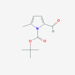 molecular formula C11H15NO3 B8645669 tert-butyl 2-formyl-5-methylpyrrole-1-carboxylate 