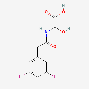 molecular formula C10H9F2NO4 B8645670 Acetic acid,[[(3,5-difluorophenyl)acetyl]amino]hydroxy- 