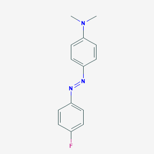 molecular formula C14H14FN3 B086457 4'-Fluoro-4-dimethylaminoazobenzene CAS No. 150-74-3
