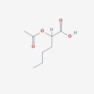 molecular formula C8H14O4 B8645708 2-(Acetyloxy)hexanoic acid CAS No. 125303-54-0
