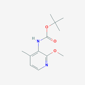 molecular formula C12H18N2O3 B8645713 Tert-butyl 2-methoxy-4-methylpyridin-3-ylcarbamate 