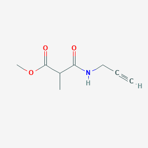 molecular formula C8H11NO3 B8645747 methyl 2-methyl-3-oxo-3-(prop-2-ynylamino)propanoate 