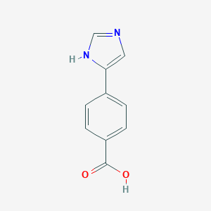 molecular formula C10H8N2O2 B086458 4-(1H-咪唑-4-基)苯甲酸 CAS No. 13569-97-6