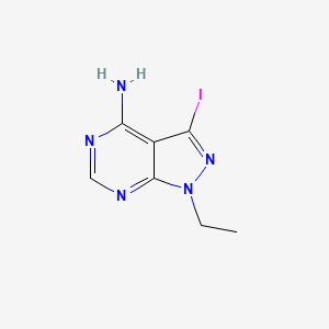 1-ethyl-3-iodo-1H-pyrazolo[3,4-d]pyrimidin-4-amine