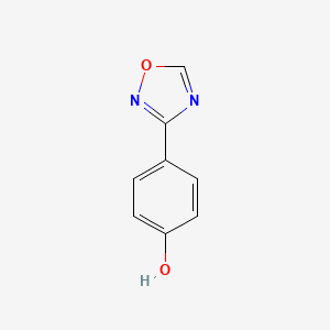 molecular formula C8H6N2O2 B8645827 4-(1,2,4-Oxadiazol-3-yl)phenol 