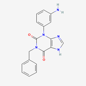 3-(3-aminophenyl)-1-benzyl-7H-purine-2,6-dione