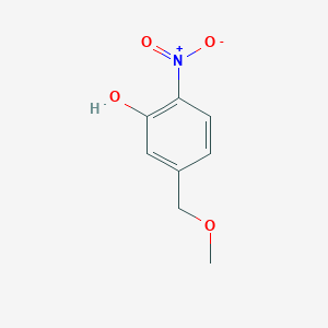 molecular formula C8H9NO4 B8645918 5-(Methoxymethyl)-2-nitrophenol CAS No. 824933-92-8