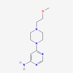 molecular formula C11H19N5O B8645948 6-(4-(2-Methoxyethyl)piperazin-1-yl)pyrimidin-4-amine 