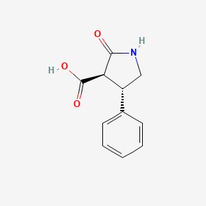 molecular formula C11H11NO3 B8645959 Rel-(3R,4S)-2-oxo-4-phenylpyrrolidine-3-carboxylic acid 