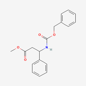 molecular formula C18H19NO4 B8645964 Methyl-beta-[[(phenylmethoxy)carbonyl]amino]-benzenepropanoate 