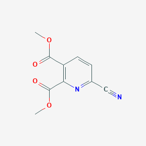 molecular formula C10H8N2O4 B8646069 Dimethyl 6-cyanopyridine-2,3-dicarboxylate 