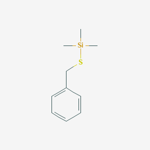 molecular formula C10H16SSi B086461 Silane, trimethyl[(phenylmethyl)thio]- CAS No. 14629-67-5