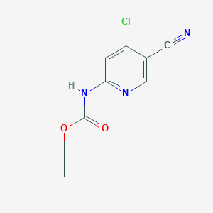 Tert-butyl (4-chloro-5-cyanopyridin-2-yl)carbamate