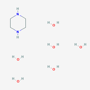 molecular formula C4H22N2O6 B086462 Piperazine hexahydrate CAS No. 142-63-2