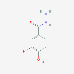 molecular formula C7H7FN2O2 B8646210 3-Fluoro-4-hydroxybenzohydrazide 