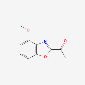 molecular formula C10H9NO3 B8646225 1-(4-Methoxybenzo[d]oxazol-2-yl)ethanone 
