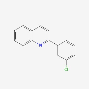 molecular formula C15H10ClN B8646247 2-(3-Chlorophenyl)quinoline CAS No. 860198-20-5
