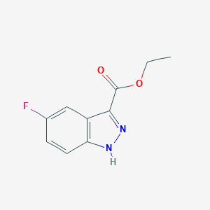 molecular formula C10H9FN2O2 B086463 Ethyl 5-fluoro-1H-indazole-3-carboxylate CAS No. 1016-36-0