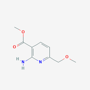 molecular formula C9H12N2O3 B8646400 methyl 2-amino-6-(methoxymethyl)pyridine-3-carboxylate CAS No. 849805-26-1