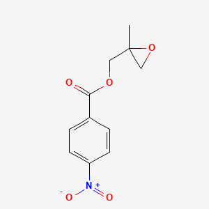 molecular formula C11H11NO5 B8646464 (R)-(2-Methyloxiran-2-yl)methyl 4-nitrobenzoate 