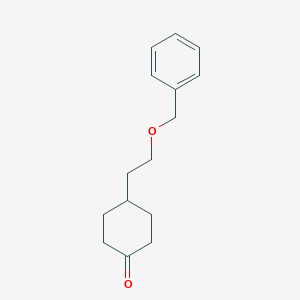 molecular formula C15H20O2 B8646493 4-(2-Benzyloxyethyl)cyclohexanone CAS No. 628731-60-2