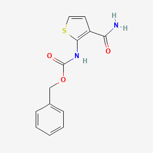 molecular formula C13H12N2O3S B8646500 benzyl N-(3-carbamoylthiophen-2-yl)carbamate 