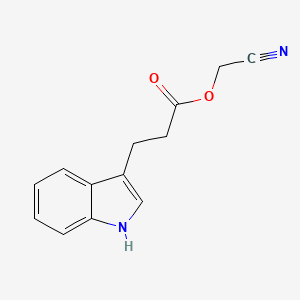 molecular formula C13H12N2O2 B8646550 cyanomethyl 3-(1H-indol-3-yl)propanoate 