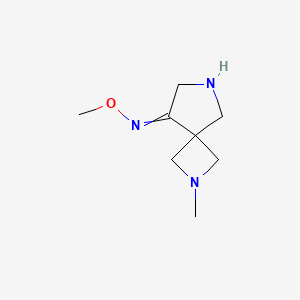 2,6-Diazaspiro[3.4]octan-8-one, 2-methyl-, O-methyloxime
