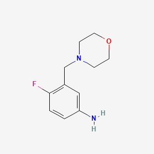 4-Fluoro-3-(morpholinomethyl)aniline
